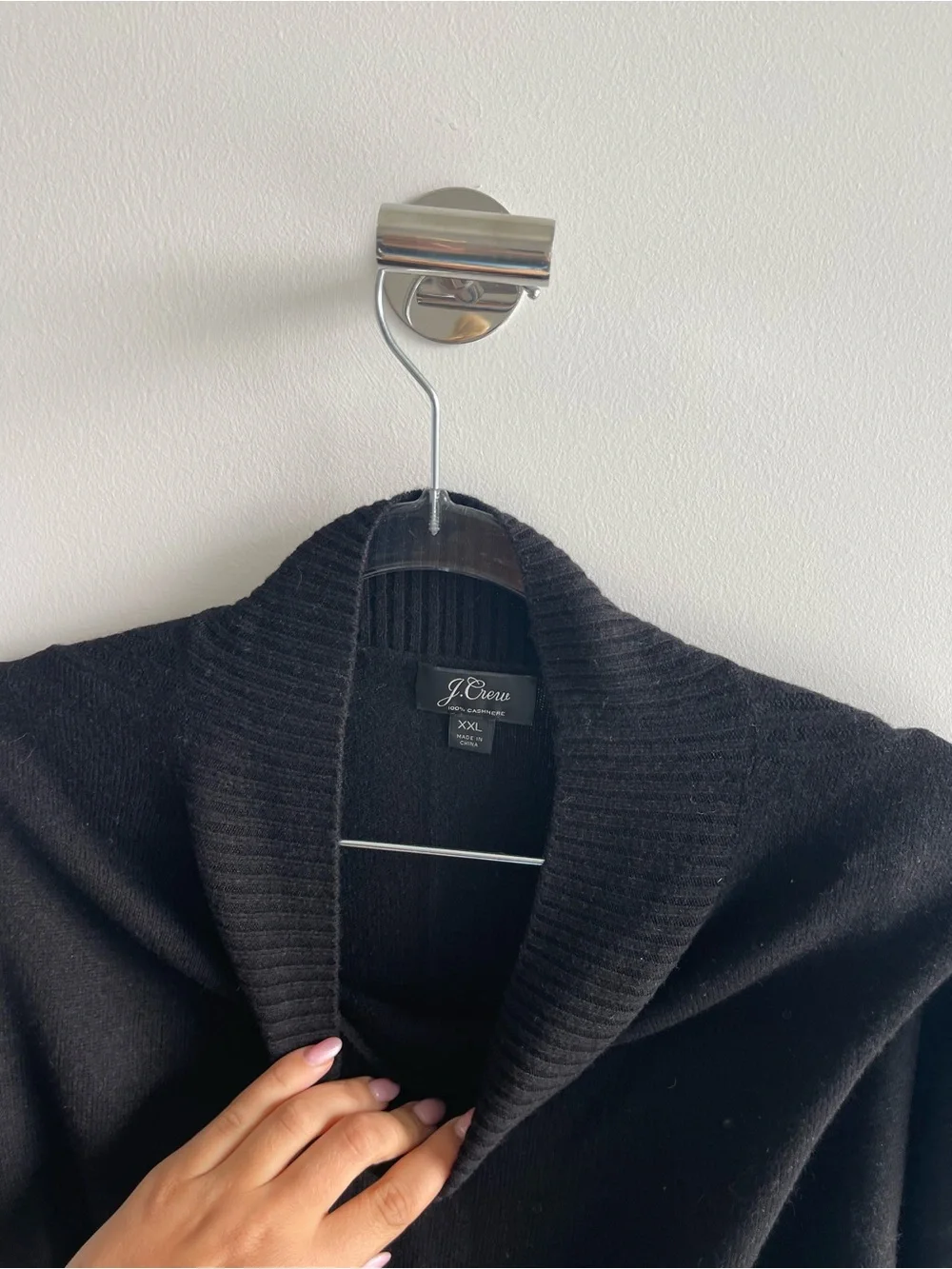 J Crew Cashmere Black Sweater